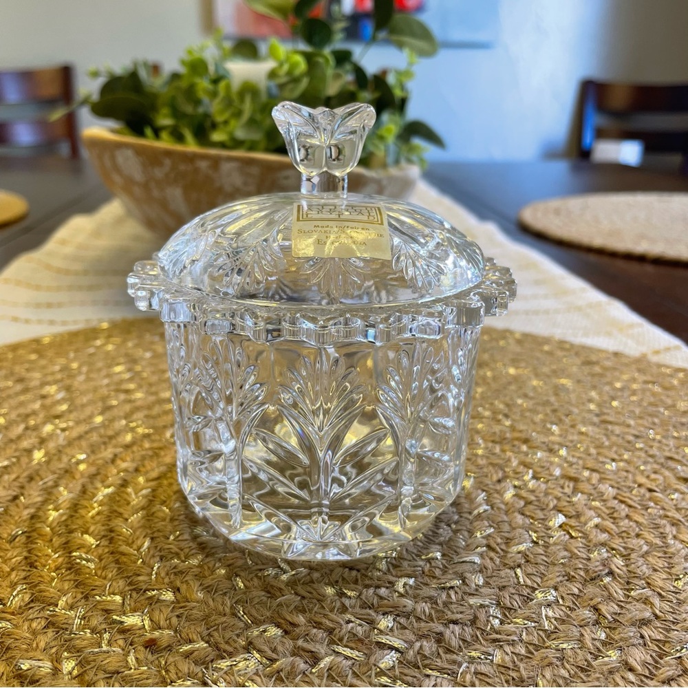 Fifth Avenue LTD Crystal Jar w Lid